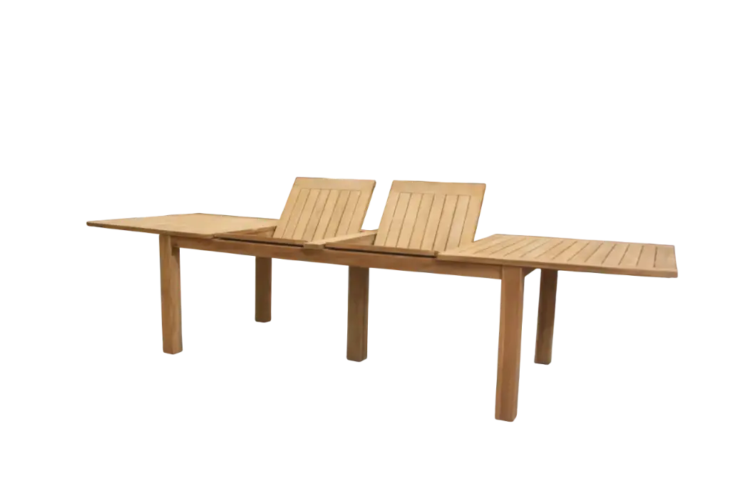 [AGET340] DOUBLE RECTANGULAR EXTENSION TABLE 110x220/280/340 cm