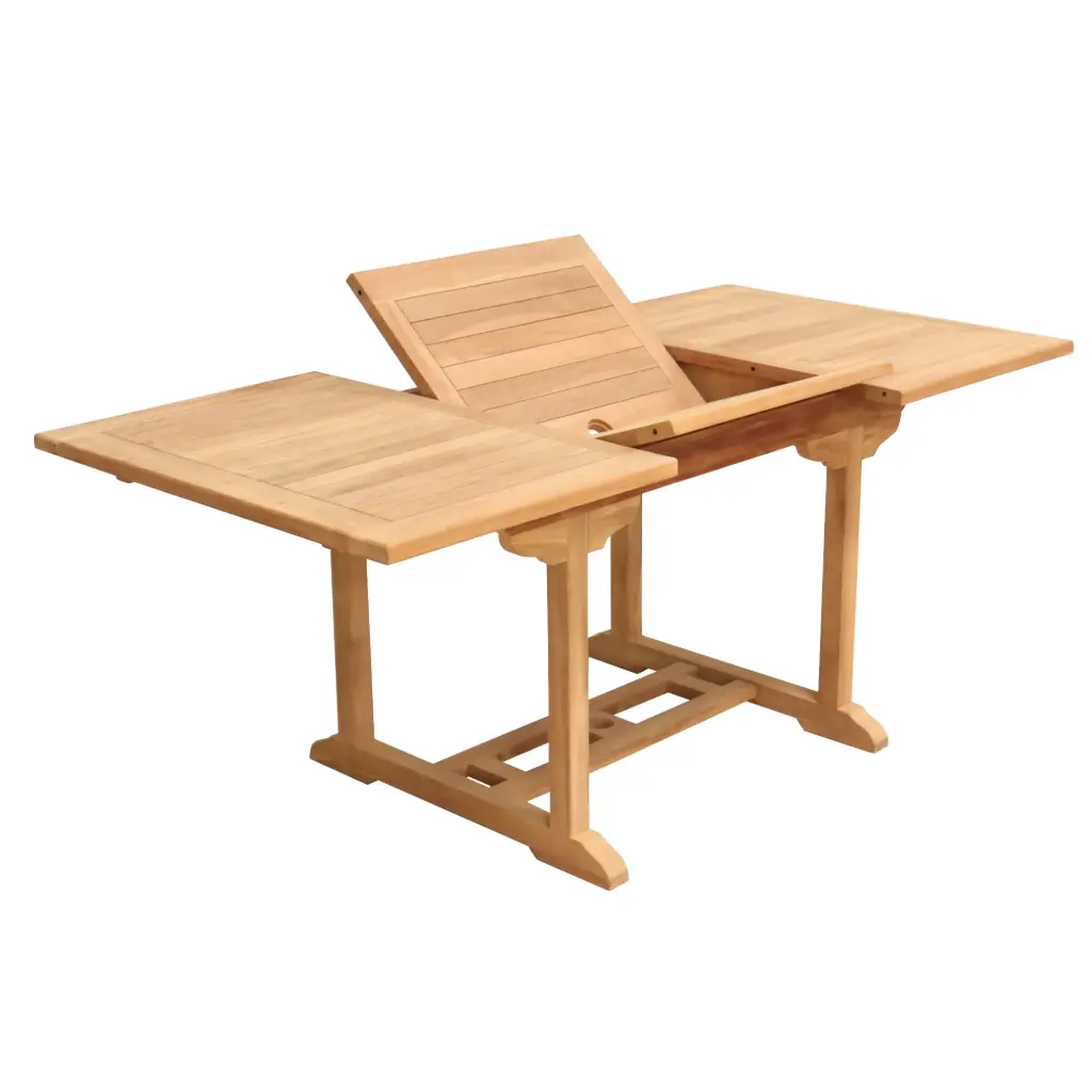 [AGET90R] RECTANGULAR 1 EXTENSION TABLE 90X120/180 CM
