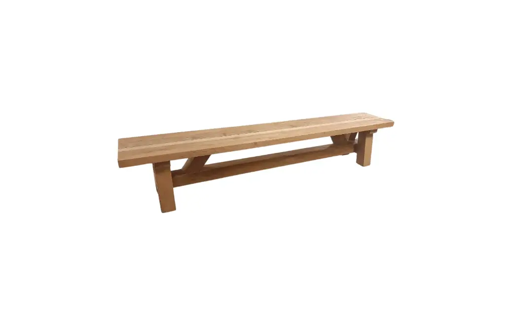 [AGBCE320] CERAM BENCH - RECYCLED TEAK - RUSTIC FINISHING 320 CM