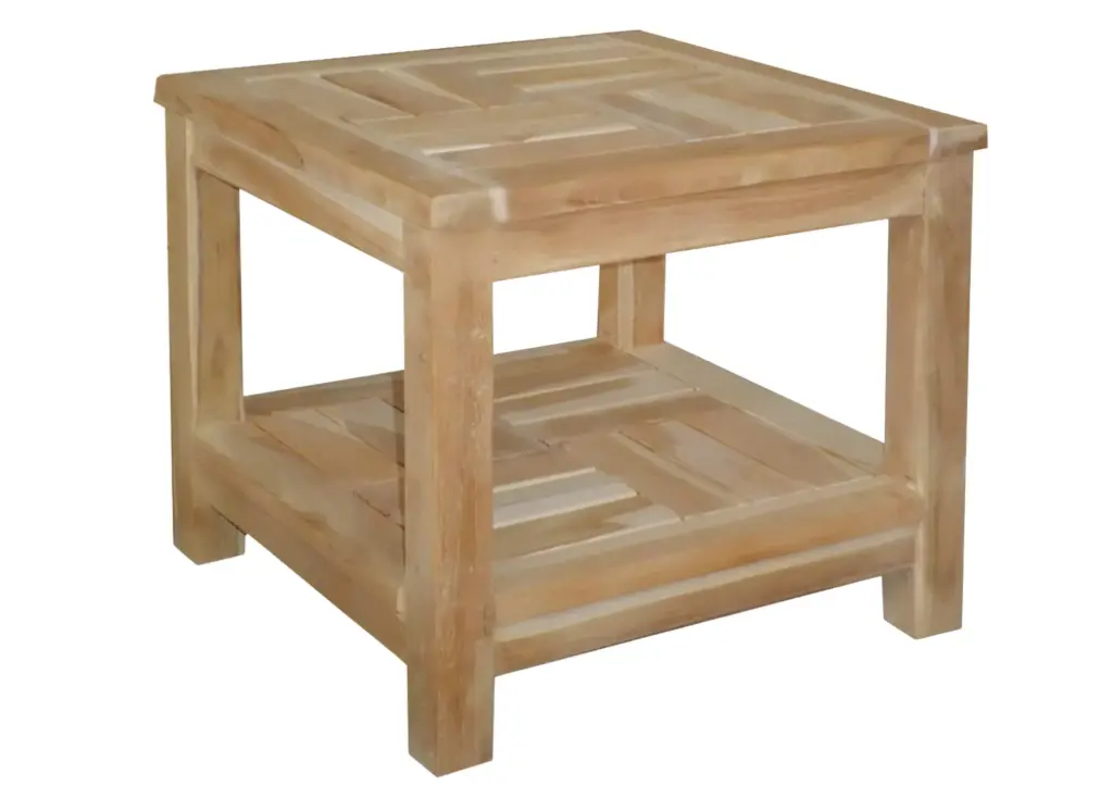 [AGCTCU50] SQUARE COFFEE TABLE - 2 LEVELS 50X50 CM