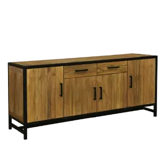 [IR235] DRESSOIR BLACK IRON 180 CM